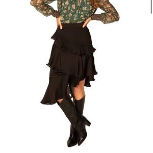ASYMMETRICAL RUFFLE SKIRT NWOT